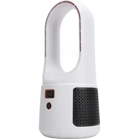 Ventilateur tour sans pales USB 6 vitesses (blanc)Facile à nettoyer Avec écran LED Portable Pour maison,chambre à coucher,bureau (1/5)