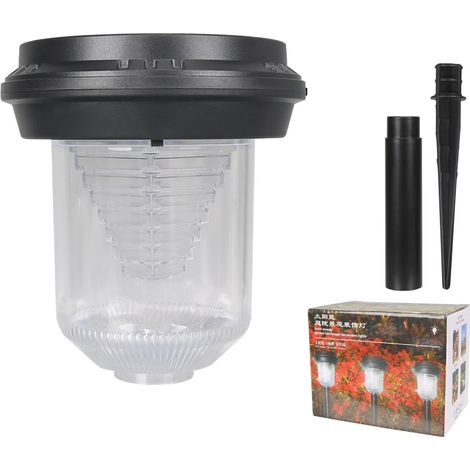 Projecteurs solaires (Pyramides) à 9 LED, étanches IP65, pour extérieur, luminosité réglable, compatibles avec jardin, allée, terrasse et pelouse. (1/5)
