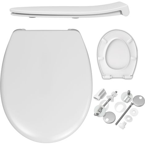 Abattant WC slim ROCA Victoria – frein de chute silencieux – fixation acier inoxydable – duroplast antibactérien (1/5)