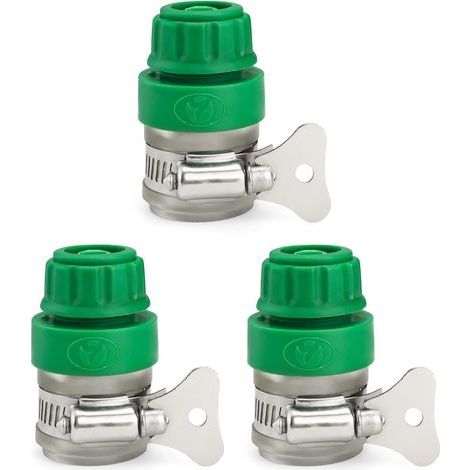 Adaptateur Robinet Tuyau Arrosage, 3 Pièces Connecteur Tuyau Arrosage, Adaptateur Robinet Arrosage Robinet Cuisine, pour Robinets et Conduites d'eau en Caoutchouc (1/3)