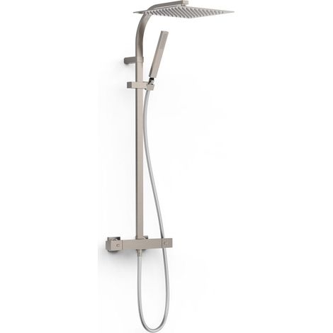 Ensemble de robinet thermostatique mural à 2 voies pour douche Acier - TRES 19039306AC (1/2)