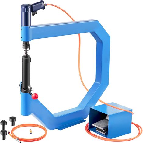 Marteau de planage pneumatique à Profondeur de Gorge 50–100 PSI for Le façonnage de la tôle, l'étirement de l'aluminium, du cuivre et du Laiton (Color : Without Steel Stand, Size : 1 UK) (1/5)