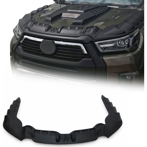 OMAC Déflecteur de Capot pour Toyota Hilux 2021-2026 en ABS Noir 3 Pcs (1/5)