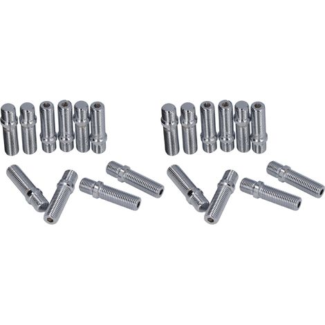 Lot de 20 goujons de conversion de roue, longueur 50 mm, tige de 33 mm, adaptateur de vis de roue de remplacement pour Mercedes-Benz M12x1,5 vers M12x1,5 (1/5)