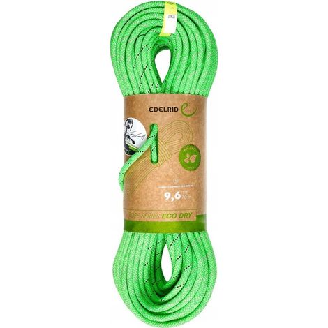 Cuerda tommy caldwell eco dry dt 9.6mm 70m-neon verde EDELRID