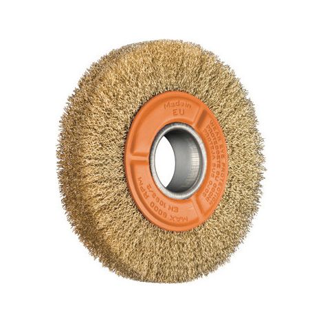 Spazzola circolare 150 mm – Fibre ondulate robuste – Brixo professionale – Attacco M14