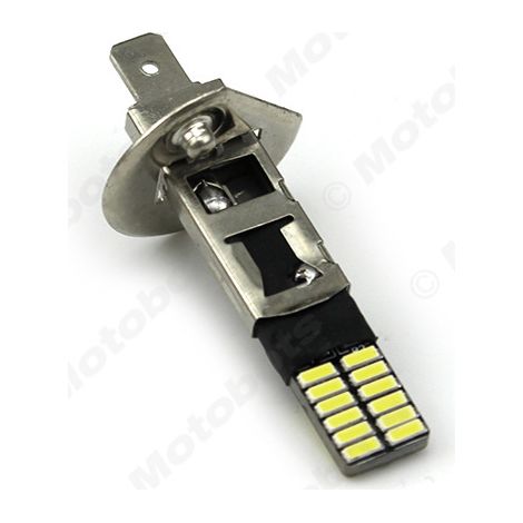 Hot-selling H1 4014 high-brightness headlights with decoding, 24SMD automotive LED front fog lights, 6500K white, 4.8W. (1/3)