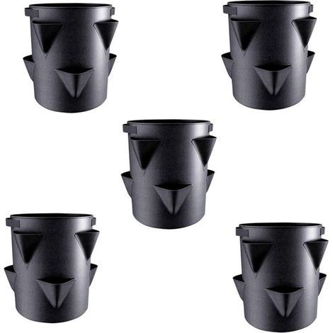 Sac De Culture - 5 Gallons - Non Tissé Épais - Pour Fraisiers En Intérieur Et Extérieur - 1 Pièce