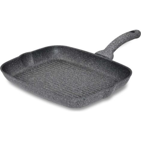 Padella Bistecchiera Antiaderente Cuore di Pietra 26 x 33 cm Accademia Mugnano