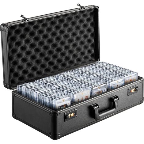 Aufbewahrungsetui für bewertete Karten, 5 Fächer, sicheres Etui mit Vorhängeschloss, 115 BGS, 130 SGC und mehr, für 162 PSA-Karten (1/5)