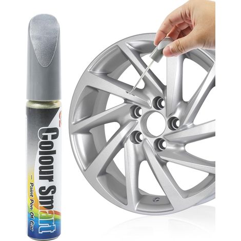 Car Scratch Eraser, Car Paint Scratch Eraser, Car Body Paint, Rim Paint, Suitable for Most Cars, Trailers, Trucks, Saloons, SUVs, Commercial Vehicles (Silver) (1/5)