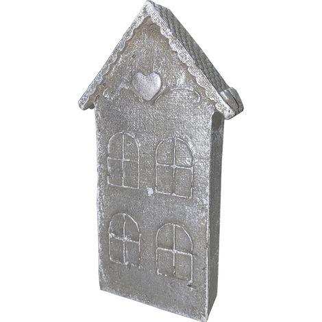 Betonfigur Miniaturhaus - handgefertigte Dekoration für Garten und Haus (1/4)