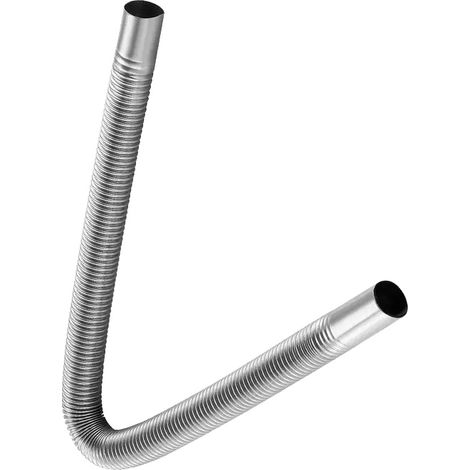 Tubo de escape, acero inoxidable, diseño flexible, rojo. (1/2)