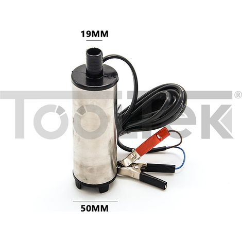 MINI POMPA A IMMERSIONE 12V TRAVASO LIQUIDI GASOLIO AUTO CAMION (1/2)