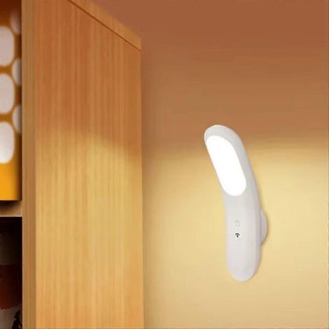 Veilleuse magnétique LED avec télécommande - lampe de chevet rechargeable et respectueuse des yeux, idéale pour la décoration de la penderie et de la chambre. (1/5)