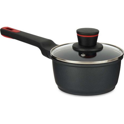 Cazo con Tapa Molten Negro Aluminio (Ø 16 cm) 8430852777829 S3611031 Kinvara (1/3)
