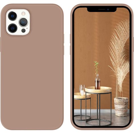 Hülle für iPhone 12 Pro Max 6,7 Zoll, braunes, robustes Silikon, A2342 A2410 (1/5)