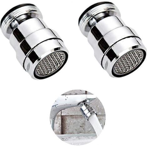 Filtre/économiseur d'eau/distributeur d'eau rotatif à 360° en acier inoxydable, filetage 16 mm/rallonge de robinet de cuisine/aérateur de robinet CJY (1/5)