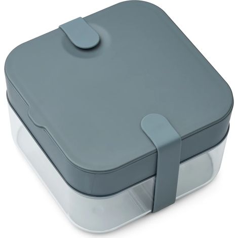 Liewood Bento Box, Lunchbox, Brotdosen - Amandine, Farbe: Meeresblau / Walblau