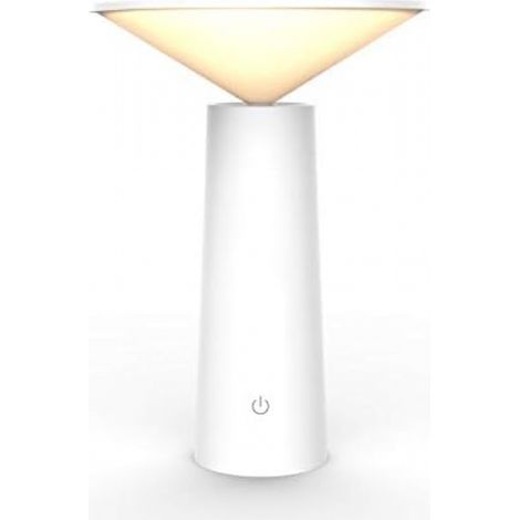 Lampe de bureau LED rechargeable à intensité variable, style nordique créatif, avec interrupteur tactile, protection des yeux, pour dortoir d'étudiants (1/5)