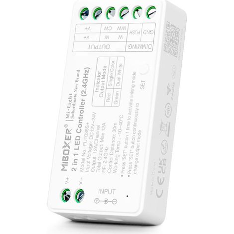 Controller striscia LED 2 in 1 monocolore - Dual White - 12/24V (1/5)