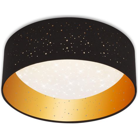 Plafoniera Maila led 32,5 cm 12w 1200lm nero oro (1/5)