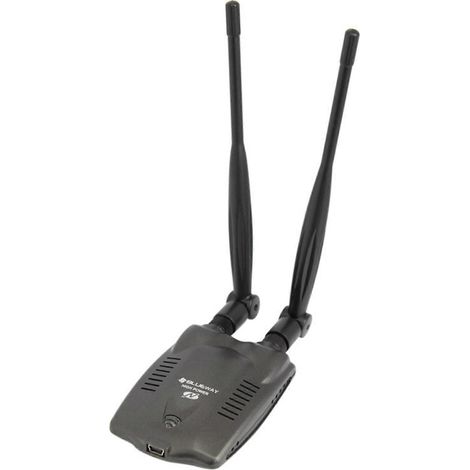Adaptateur USB sans fil haute puissance 2,4 GHz 300 Mbps, adaptateur réseau Wi-Fi USB, double antenne 5 dBi (1/5)