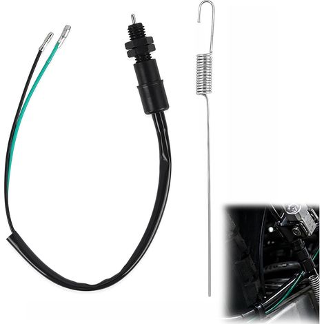 Interrupteur Feu Stop Arrière Moto, Compatible Scooter Quad ATV Contacteur Frein Universel avec Ressort, Remplacement Facile (1/5)