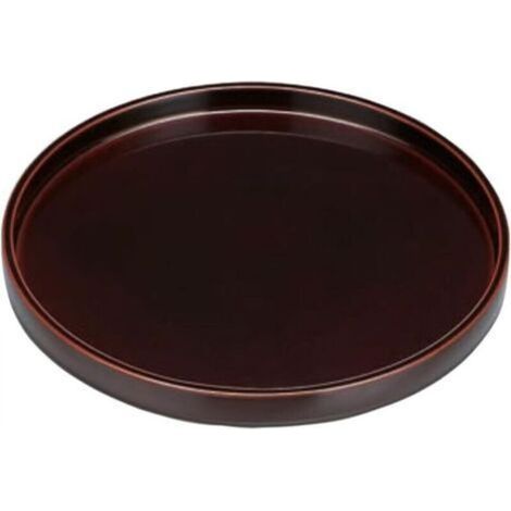 Plateau de pot de fleurs en céramique marron de diamètre extérieur 25 cm adapté au bac de drainage des fleurs d'intérieur et d'extérieur 1 (1/5)