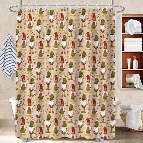 Rideau douche imperméable polyester 180x180 avec motif housse de baignoire pour dans une salle de bain design (1/5)