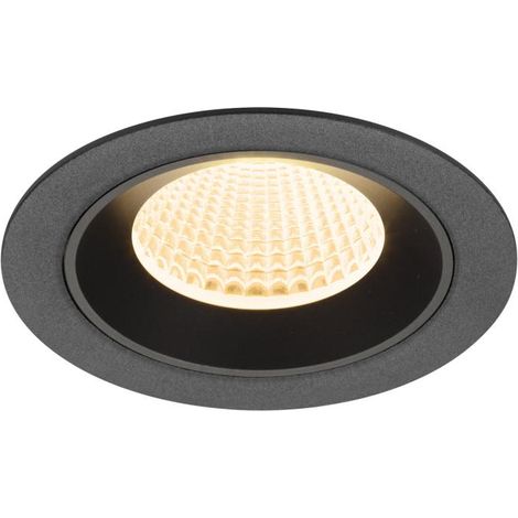 Encastré downlight NUMINOS® M intérieur 2700 K 40° IP20 rond noir - SLV - 1009598