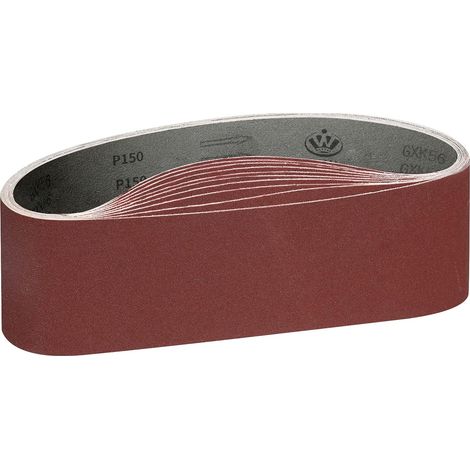 Schleifband 100 x 915 mm, P150 sehr feine Körnung, für Bandschleifer, für Holzbearbeitung, Schleifen, Schärfen, Metallpolieren (10 Stück) (1/5)