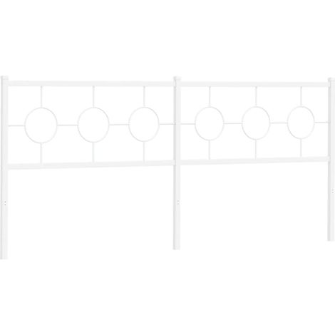 Maison Exclusive - Testiera di Ricambio in Metallo Bianco 193 cm
