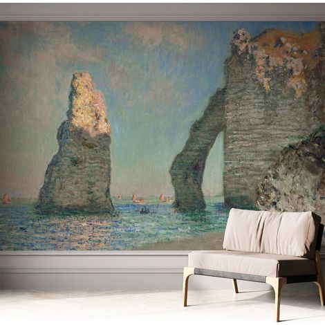 Papier peint adhésif décoratif avec colle pour salon chambre à coucher et bureau Design moderne et facile à poser Paysage rocheux 312x219 cm (1/5)