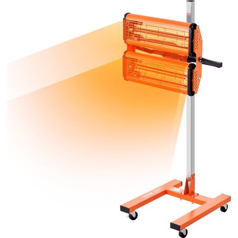 Lampe polymérisation infrarouge, 2200 W, séchoir peinture voiture avec support, minuterie 1-60 min, chauffage cabine cuisson pulvérisation 0,48 ㎡, lampe à polymériser pour réparation séchage (1/5)