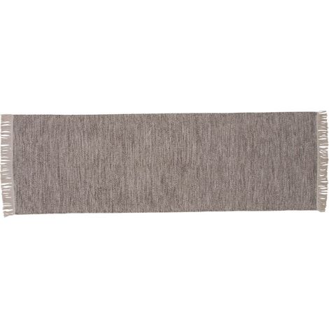 Cyrus Teppich 250x80 cm Wolle beige.