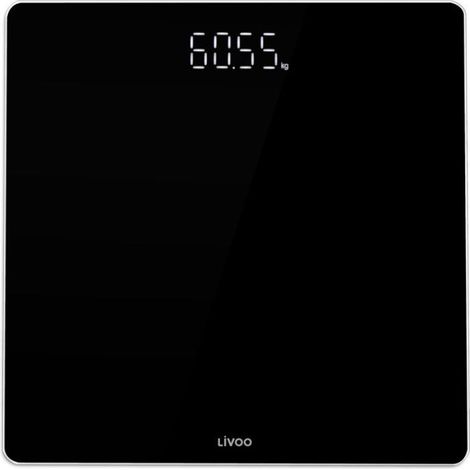 Pese-personne électronique - LIVOO - DOM524N - Écran LED - 180 kg - Verre trempé (1/2)