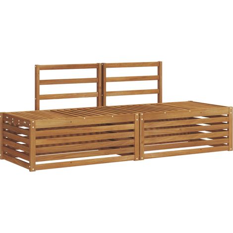 Outdoor Sofa Set 2 Piece Natural 182.5 x 63 x 73 cm vidaXL