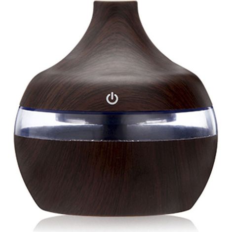 Humidificateur d'air huile essentielle 300ML humidificateur d'air ultrasonique brume froide aromathérapie diffuseur d'arôme électrique avec 7 couleurs décoloration SPA silencieux pour bureau à domicil (1/2)