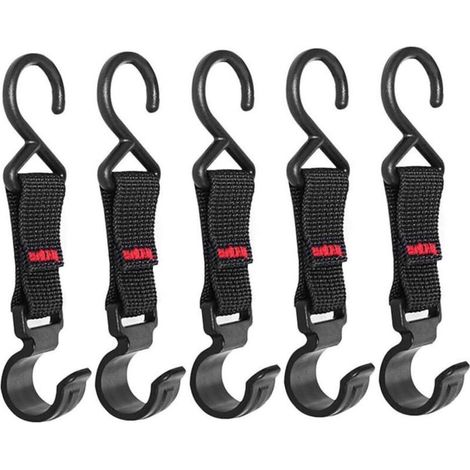 CSPARKV 5pcs Camping Hooks Movables Accessoires de camping pour tente, auvent portable Accessoires de tente de tente Clip de suspension, Handy Hanger Hook Camping Camping Hooks Tent Crochets Tent Tent (1/5)