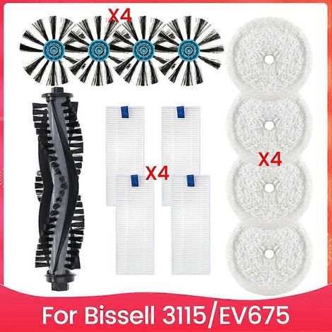 Ensemble de 13 pièces comprenant une brosse, un filtre et une serpillière pour aspirateur Bissell 3115 EV675 - Accessoires et pièces de rechange (1/5)