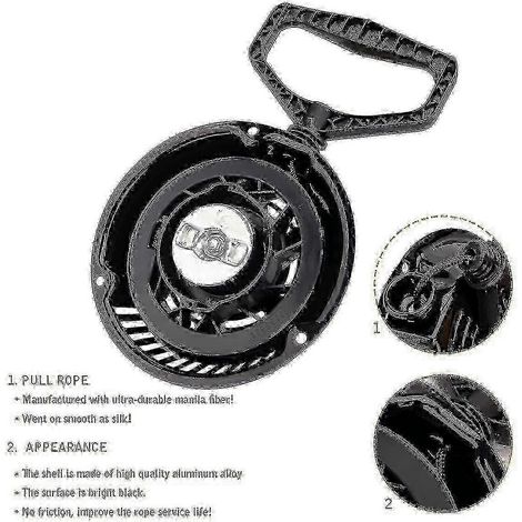 Ensemble de lanceur à rappel pour souffleuses à neige MTD modèles 951-10658 et 951-14151 Compatible avec ZS365 et ZS 370 Numéro de pièce P0110214 Édition 0620