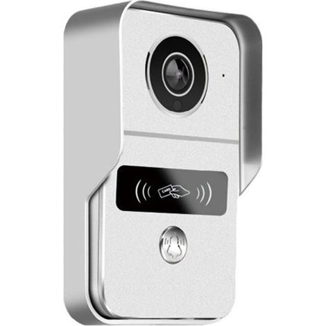 1080P 10 Pouces 7 Couleurs Écran Tactile Sans Wifi Vidéo Sonnette Intelligente TUYA Maison Interphone Kit pour Accès RFID Prise UE (1/5)