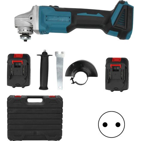 Meuleuse sans balais électrique rechargeable batterie lithium polisseuse machine AC110-240V prise UE (1/5)