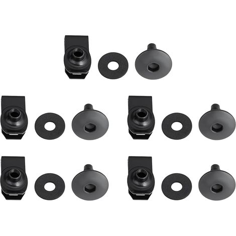 Lot de 5 Clips de Fixation pour Pare-Chocs de Moteur Vis M6 Compatible avec (1/5)