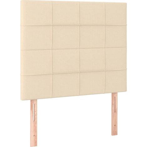 Maison Exclusive - Kopfteil Creme 100x5x118/128 cm Stoff
