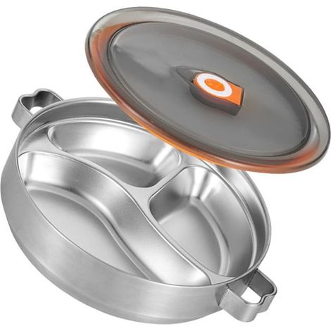 Boîte à lunch isotherme double paroi en acier inoxydable 304 avec (1/5)