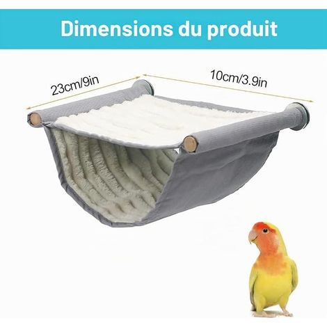 Double Layer Bird's Nest Hammock - Warm Hanging Toy for Cage - Refuge for Parrot, Birds, Hamster and Small Animals (1/4)