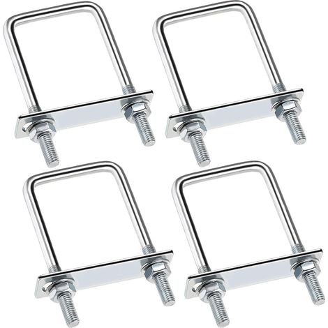 4 Pièces Boulons en U, Bride de Fixation en U M8 (1/5)