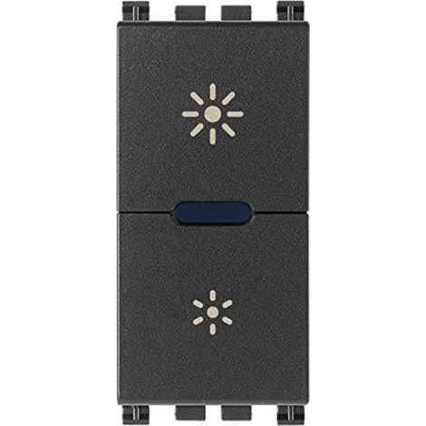 Vimar 19135.1 Arké Dimmer Regolatore Master 230V Universale incandescenza, CFL 1 e lampade, LED per individuazione al Buio, Grigio